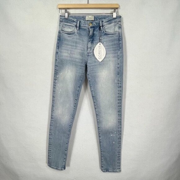 Triarchy Skinny Jeans Distressed Painter Art Grunge School Bold Party NWT 28 - Picture 1 of 7